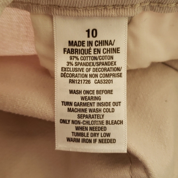 Aeropostale Shorts Womens 10 High Waisted Embroidered Beige - Picture 7 of 8